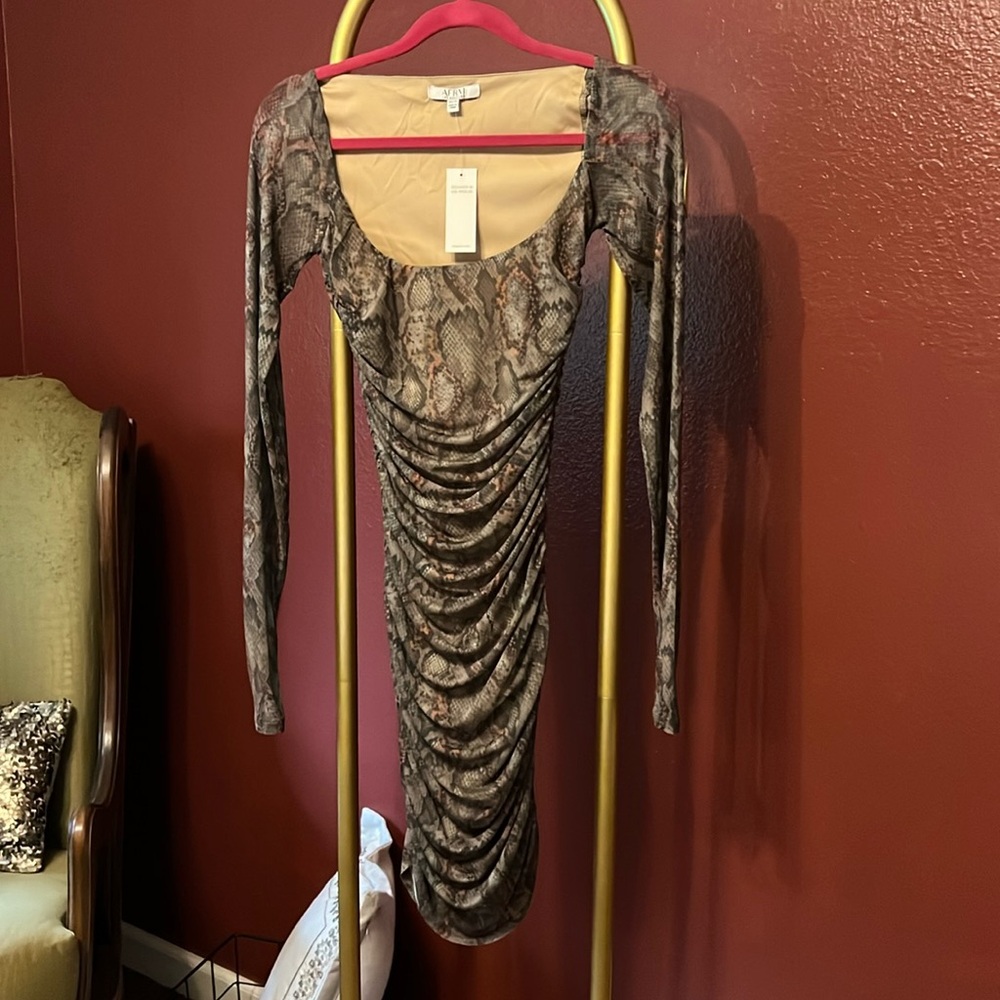 Mesh Snake Print Mini